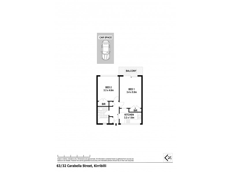 63/32 Carabella Street, Kirribilli NSW 2061 Floorplan