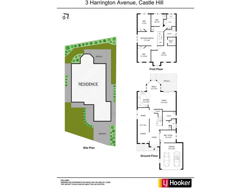 3 Harrington Avenue, Castle Hill NSW 2154 Floorplan