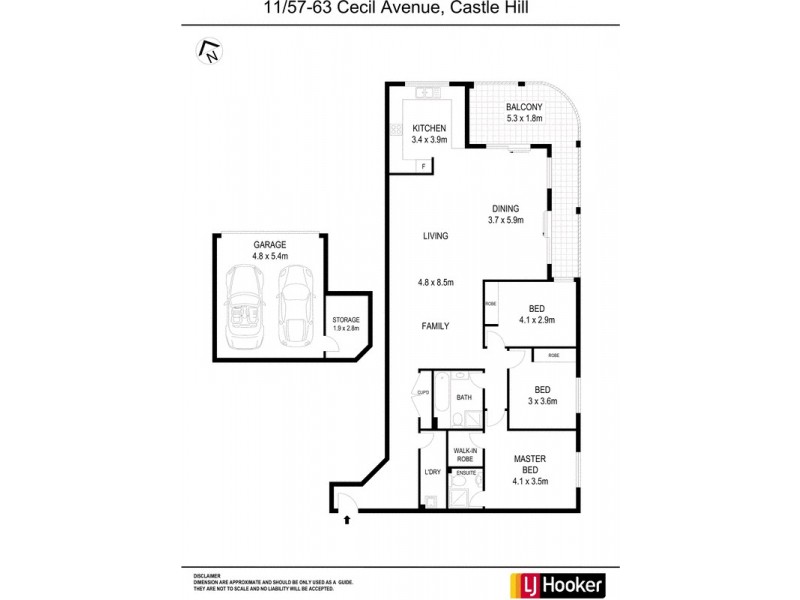 11/57-63 Cecil Avenue, Castle Hill NSW 2154 Floorplan