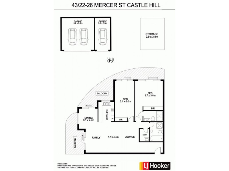 43/22-26 Mercer Street, Castle Hill NSW 2154 Floorplan