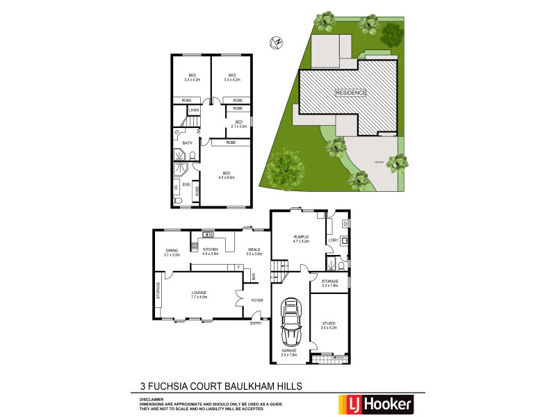 3 Fuchsia Court, Baulkham Hills NSW 2153 Floorplan