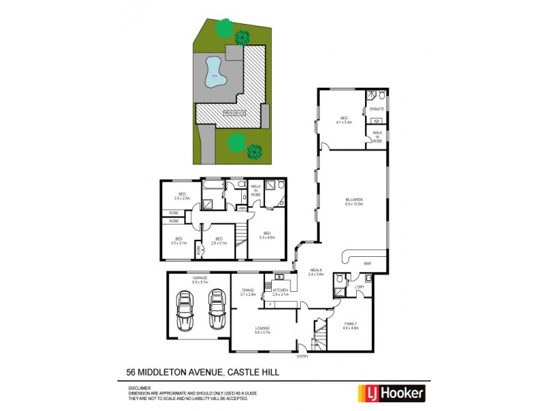 56 Middleton Avenue, Castle Hill NSW 2154 Floorplan