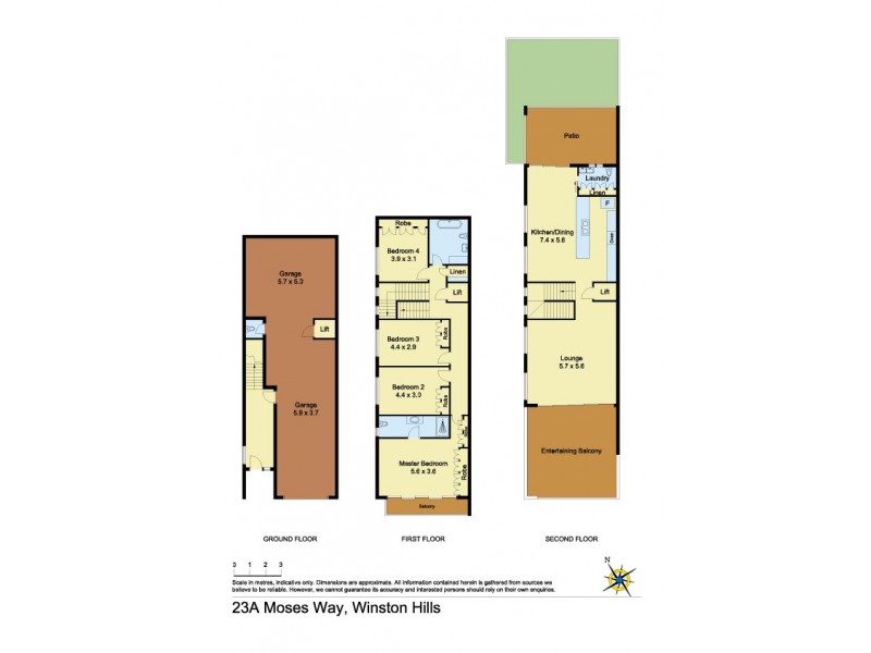 23a Moses Way, Winston Hills NSW 2153 Floorplan
