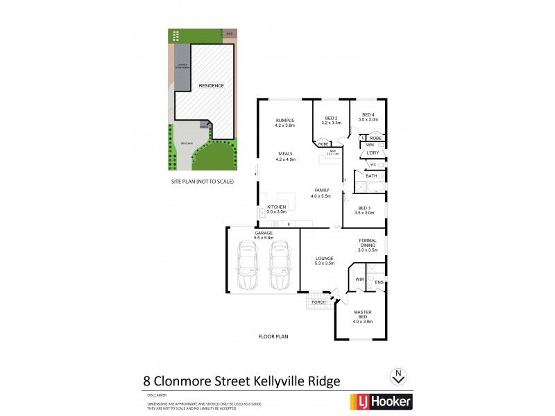 8 Clonmore Street, Kellyville Ridge NSW 2155 Floorplan