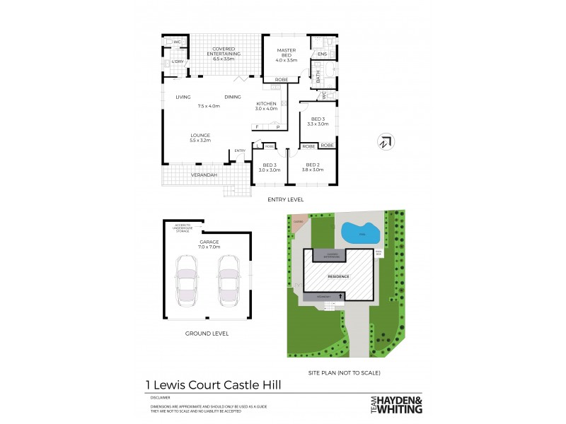 1 Lewis Court, Castle Hill NSW 2154 Floorplan