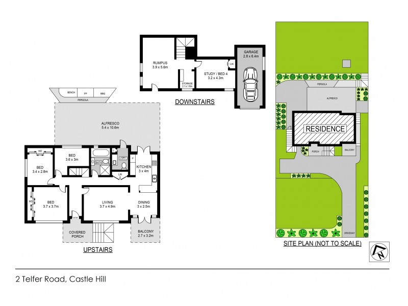 2 Telfer Road, Castle Hill NSW 2154 Floorplan