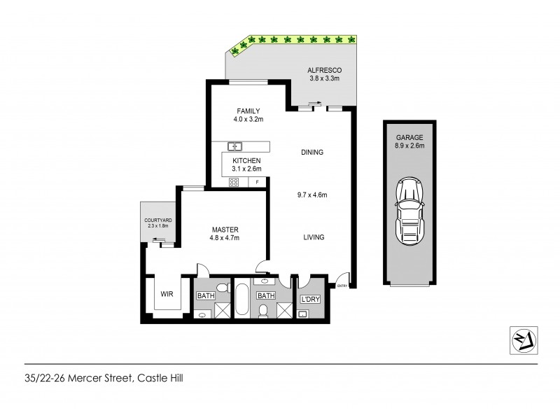 35/22-26 Mercer Street, Castle Hill NSW 2154 Floorplan