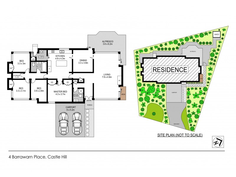 4 Barrawarn Place, Castle Hill NSW 2154 Floorplan