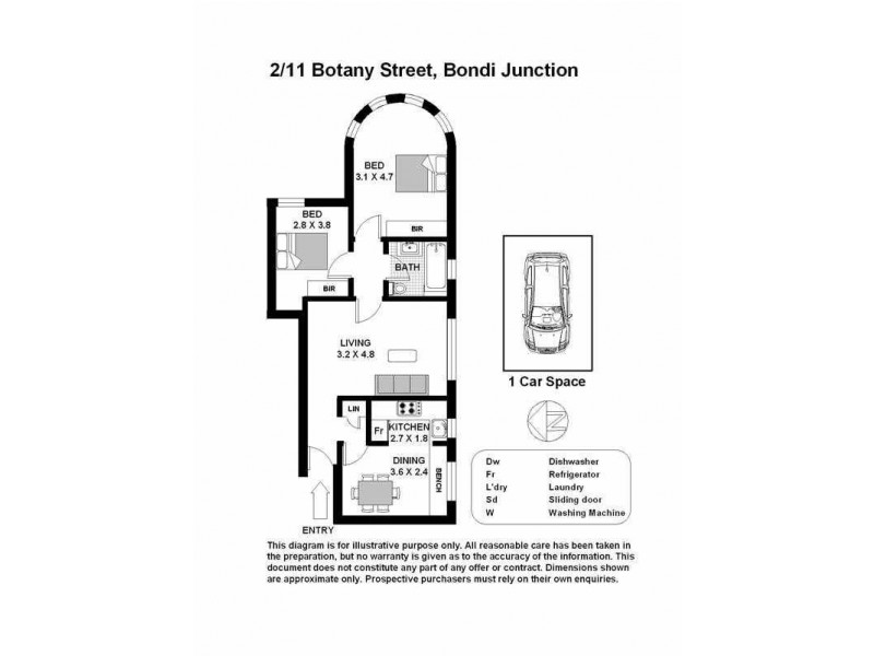 2/11 Botany Street, Bondi Junction NSW 2022