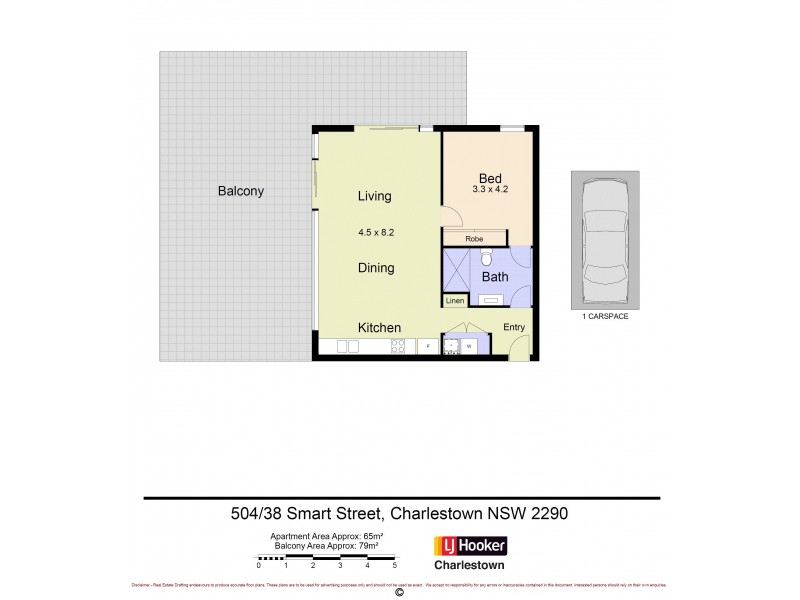 Unit 504/38 Smart Street, Charlestown NSW 2290 Floorplan
