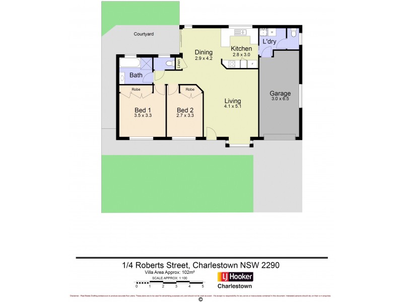 1/4 Roberts Street, Charlestown NSW 2290 Floorplan