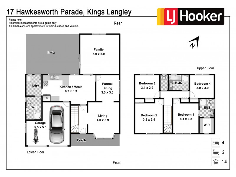 17 Hawkesworth Parade, Kings Langley NSW 2147 Floorplan