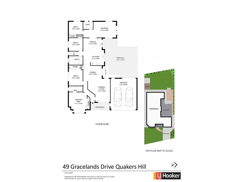49 Gracelands Drive, Quakers Hill NSW 2763 Floorplan
