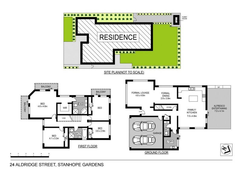 24 Aldridge Street, Stanhope Gardens NSW 2768 Floorplan