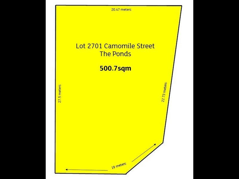 Lot 2701 Camomile Street, The Ponds NSW 2769