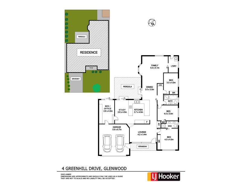 4 Greenhill Drive, Glenwood NSW 2768 Floorplan