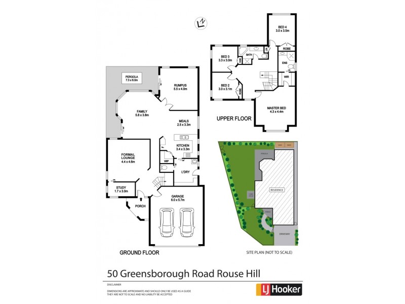 50 Greensborough Avenue, Rouse Hill NSW 2155 Floorplan