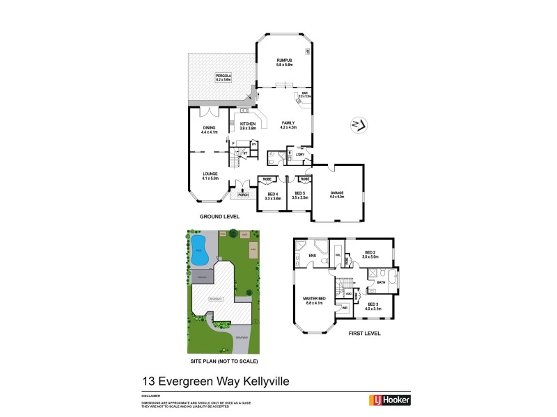 13 Evergreen Way, Kellyville NSW 2155 Floorplan