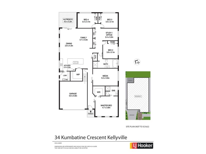 34 Kumbatine Crescent, Kellyville NSW 2155 Floorplan