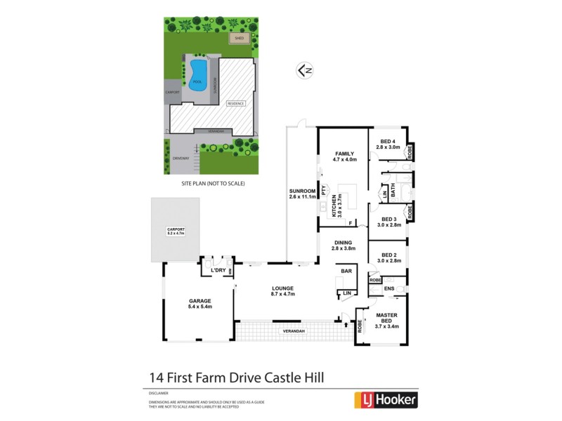 14 First Farm Drive, Castle Hill NSW 2154 Floorplan
