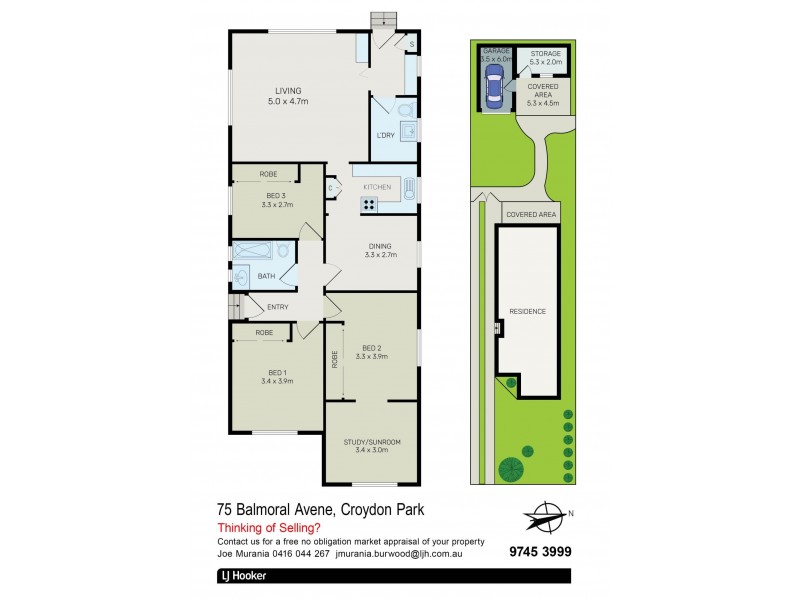 75 Balmoral Avenue, Croydon Park NSW 2133 Floorplan
