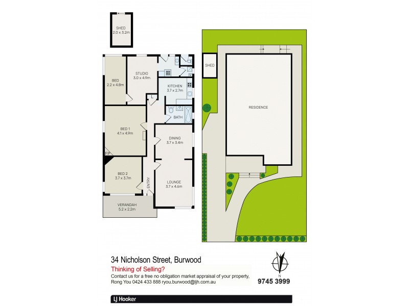 34 Nicholson Street, Burwood NSW 2134 Floorplan