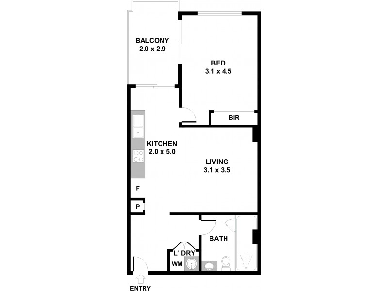 71/28A-32 Belmore Street, Burwood NSW 2134 Floorplan