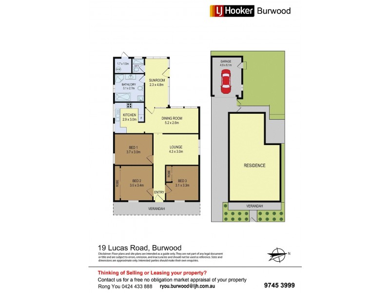19 Lucas Road, Burwood NSW 2134 Floorplan