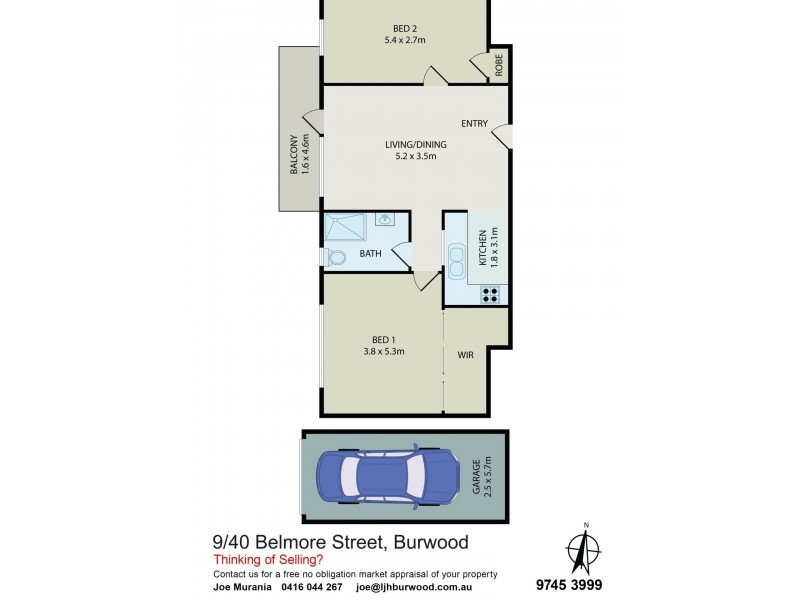 9/40 Belmore St, Burwood NSW 2134
