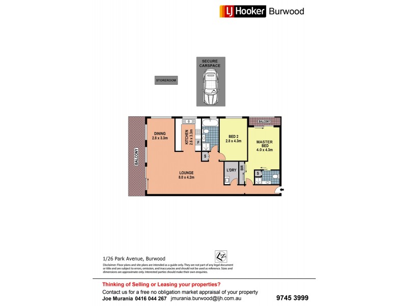 1/26-28 Park Avenue, Burwood NSW 2134 Floorplan