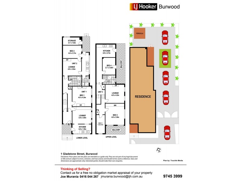 1 Gladstone Street, Burwood NSW 2134 Floorplan