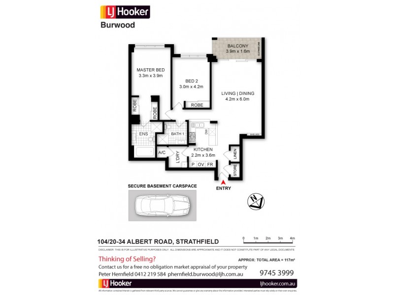 104/20-34 Albert Road, Strathfield NSW 2135 Floorplan