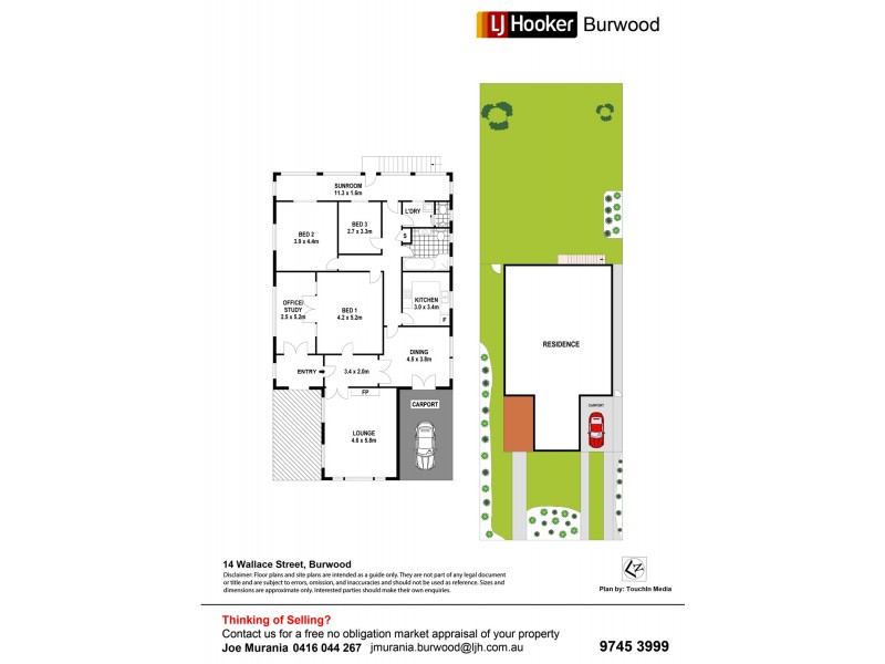 14 Wallace Street, Burwood NSW 2134 Floorplan