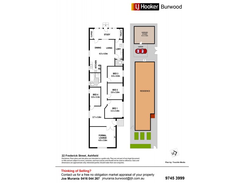 22 Frederick Street, Ashfield NSW 2131 Floorplan