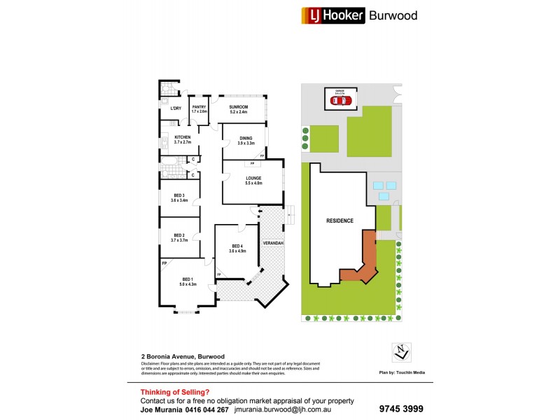 2 Boronia Avenue, Burwood NSW 2134 Floorplan