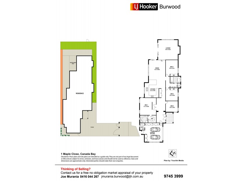 1 Maple Close, Canada Bay NSW 2046 Floorplan