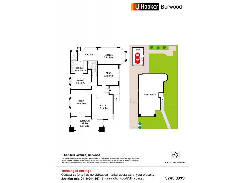 3 Genders Avenue, Burwood NSW 2134 Floorplan