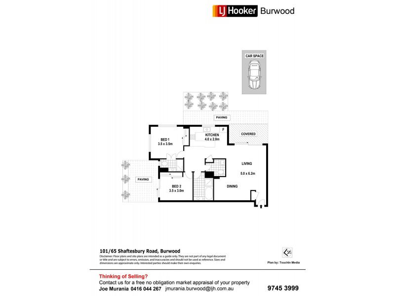 101/65 Shaftesbury Road, Burwood NSW 2134 Floorplan