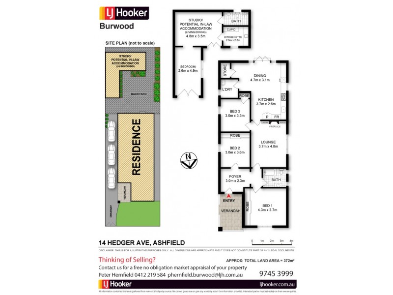 14 Hedger Avenue, Ashfield NSW 2131 Floorplan
