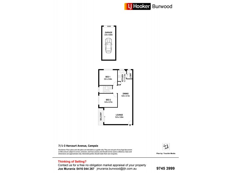 7/1-3 Harcourt Avenue, Campsie NSW 2194 Floorplan