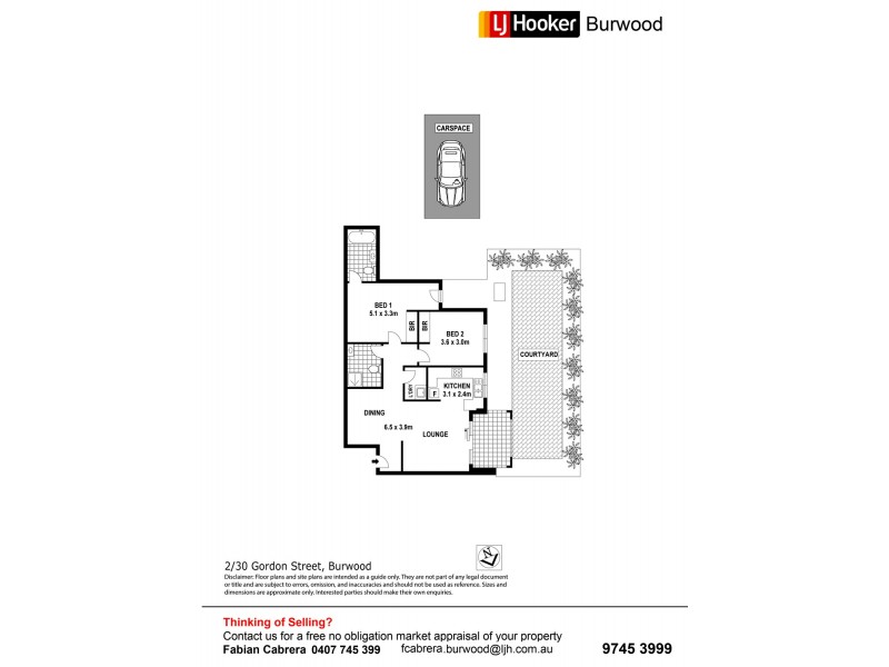 2/30 Gordon Street, Burwood NSW 2134 Floorplan