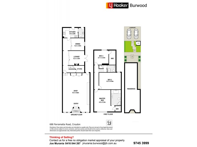 688 Parramatta Road, Croydon NSW 2132 Floorplan