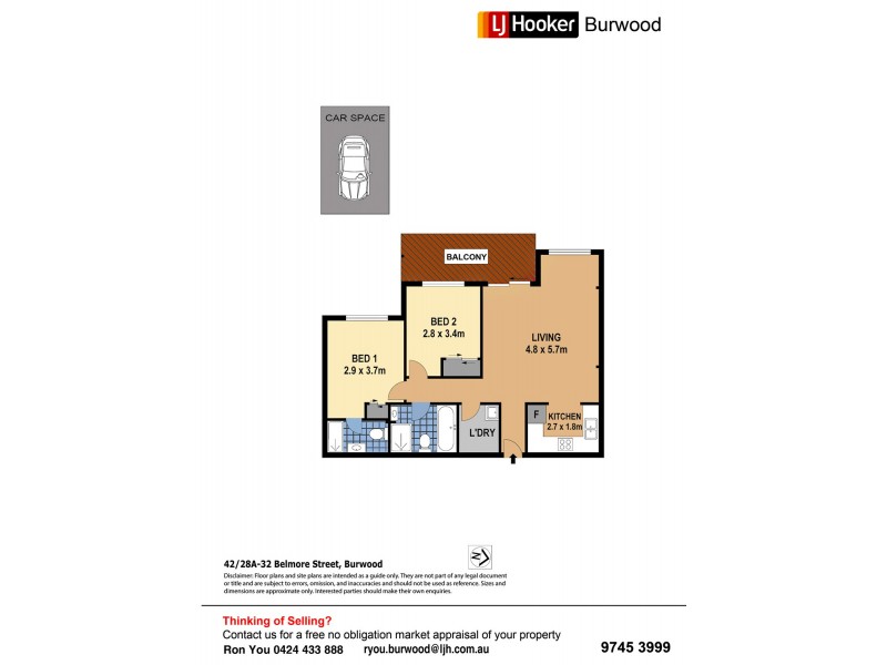 42/28A-32 Belmore Street, Burwood NSW 2134 Floorplan