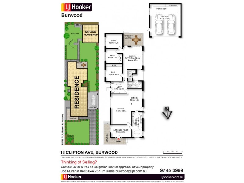 18 Clifton Avenue, Burwood NSW 2134 Floorplan