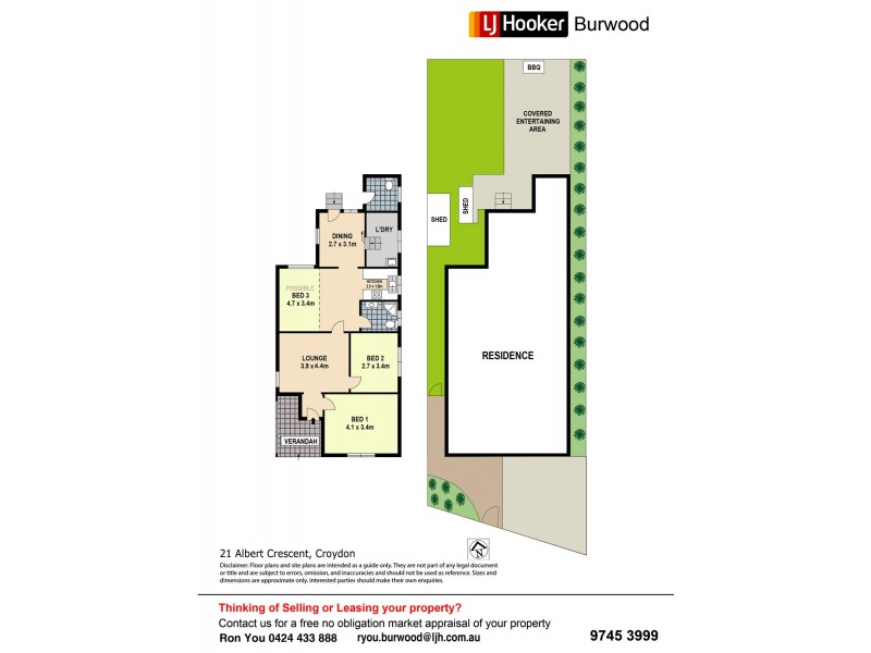 21 Albert Crescent, Croydon NSW 2132 Floorplan