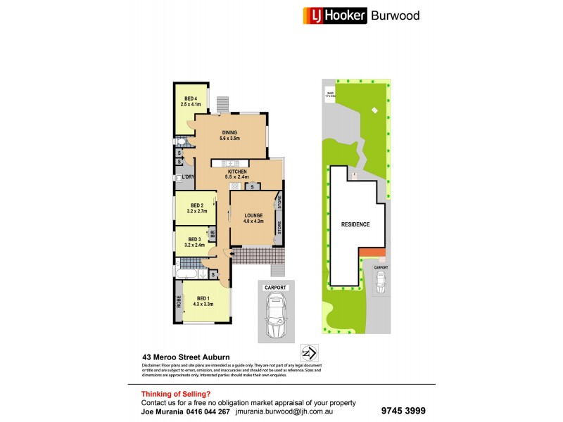 43 Meroo Street, Auburn NSW 2144 Floorplan