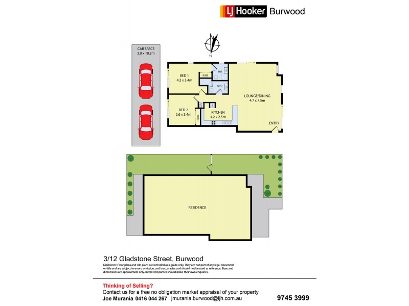 3/12 Gladstone Street, Burwood NSW 2134 Floorplan
