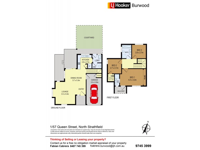 1/57 Queen Street, North Strathfield NSW 2137 Floorplan