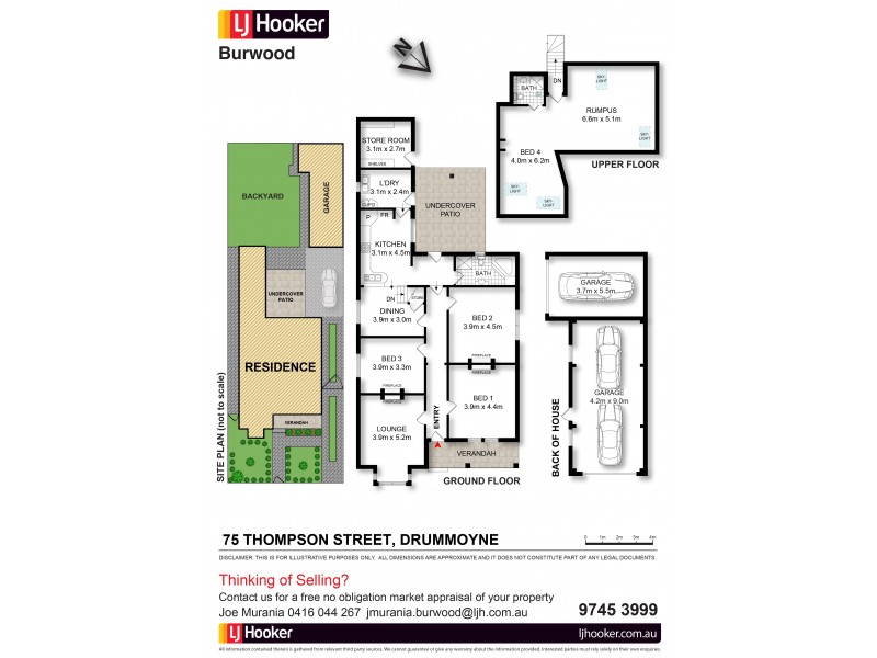 75 Thompson Street, Drummoyne NSW 2047 Floorplan