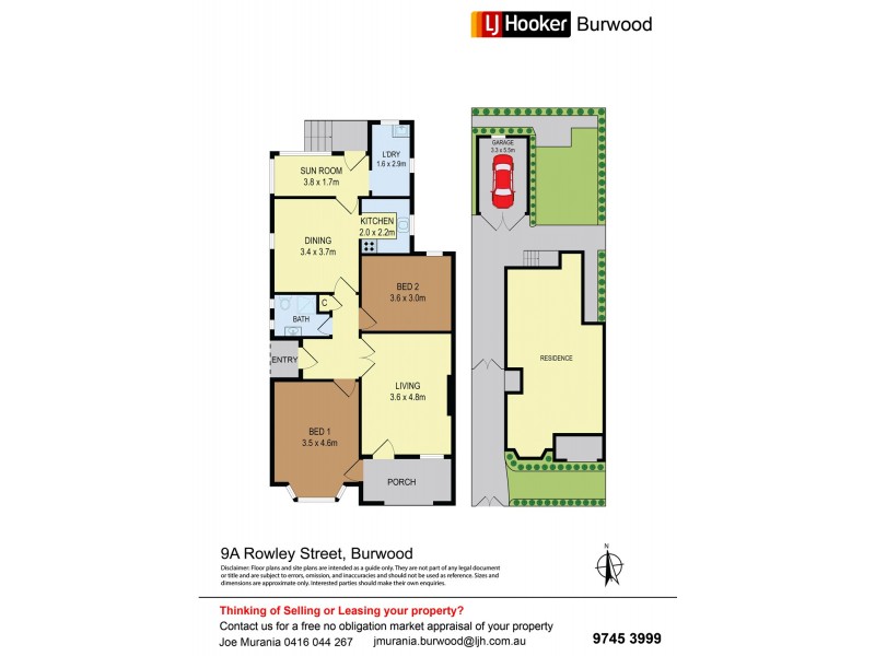 9A Rowley Street, Burwood NSW 2134 Floorplan